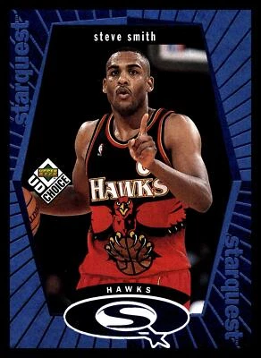 1998-99 UD Choice #SQ1 Steve Smith StarQuest Blue - Image 1 of 2