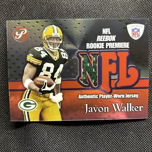 2002 Topps Javon Walker NFL Reebok Rookie Premier jersey card - Picture 1 of 2