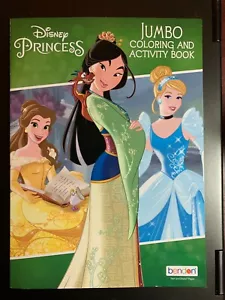 DISNEY PRINCESS JUMBO COLORING & ACTIVITIES BOOK NEW CINDERELLA, BELLE & MULAN - Bild 1 von 2