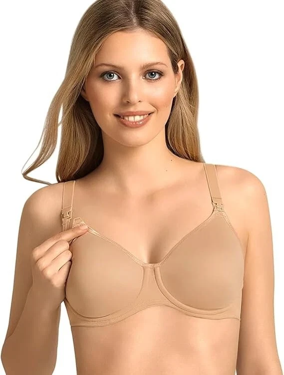 UK/USA 32H - Anita Nursing Bra Underwired Drop Cup Maternity Desert UK/USA 32H - Image 1 of 1