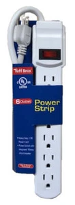 24pc Power Strip 1.5' Cord with 6 Outlets UL Listed - Picture 1 of 1
