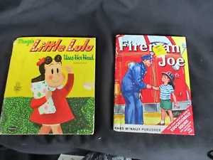 1955 Marge's LITTLE LULU & 1959 FIREMAN JOE ~ Vintage Children's Books - Foto 1 di 1
