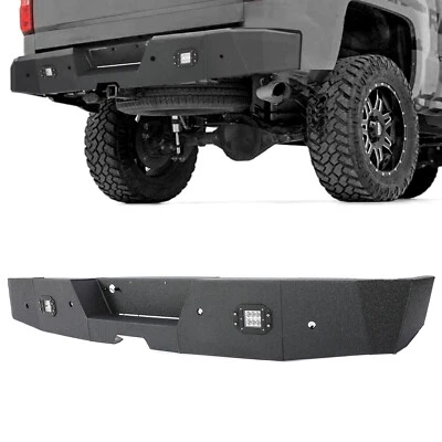 Heavy-Duty Rear Bumper w/ Sensor Hole For Silverado & GMC Sierra 1500 2007-2018 - Image 1 of 4