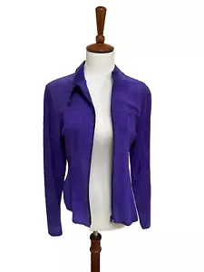 Montevideo Uruguay Damen lila butterig weiches Wildleder Lederjacke XS/S - Bild 1 von 4