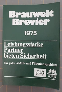 Brauwelt Brevier 1975 Für jedes Abfall- und Filtrationsproblem Brewing Calendar - Foto 1 di 11