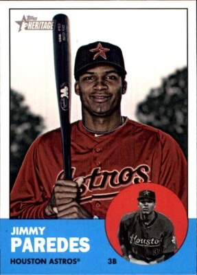 2012 Topps Heritage #45 Jimmy Paredes HOUSTON ASTROS - Image 1 of 2