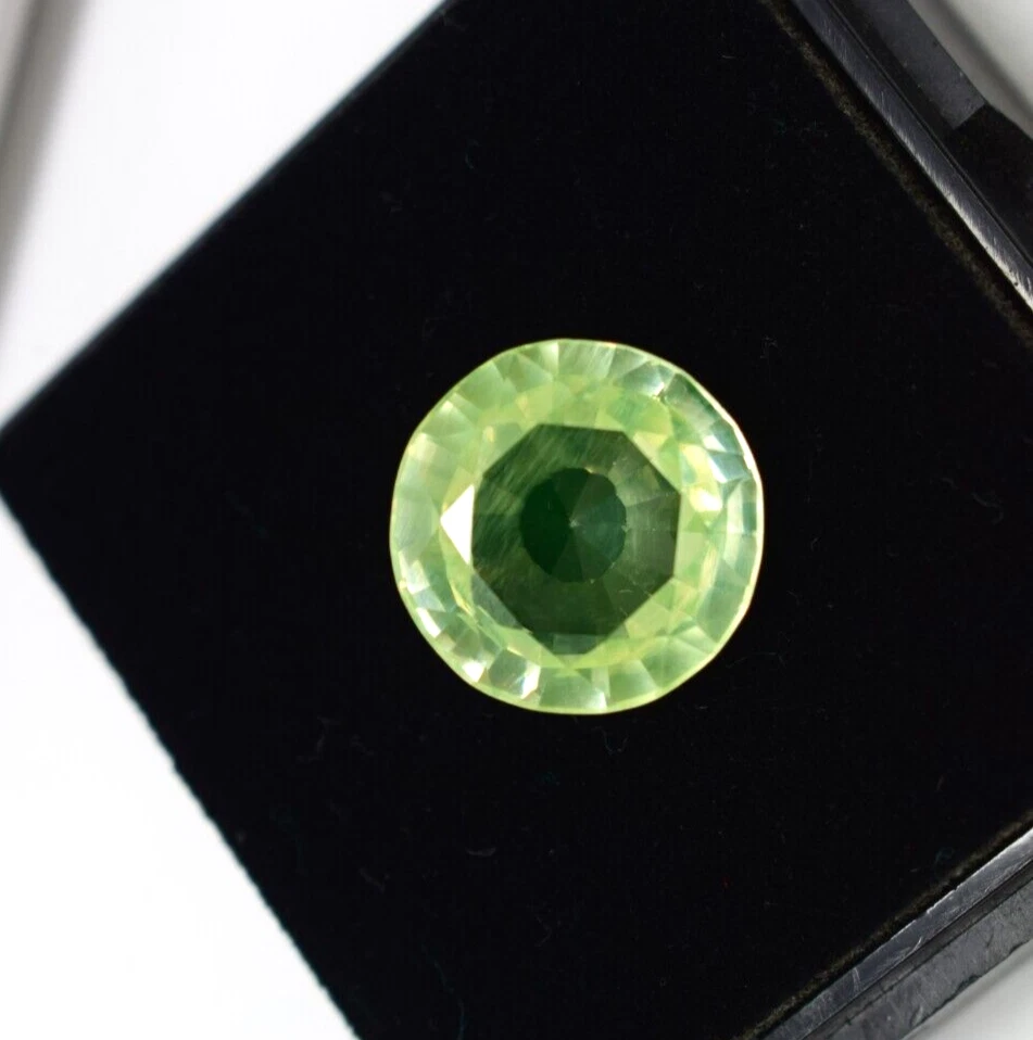 Neu Rund Schliff 15.60 Karat Makellos Natürlich Grün Peridot Ringgröße Edelstein - Bild 1 von 4