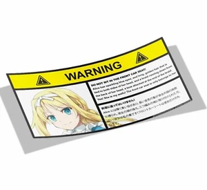 Alice Zuberg | Sword Art Online | Pegatinas de bofetada de advertencia - Anime vinilo palo de coche - Imagen 1 de 1