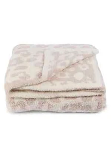 BAREFOOT DREAMS ‘In The Wild’ Throw Blanket, Stone/Cream, 54" X 72" NWT - Picture 1 of 6