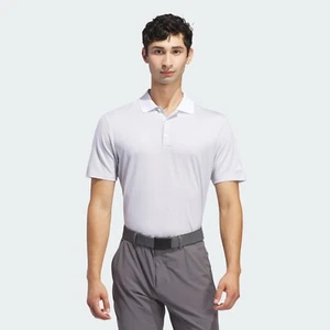 Adidas Men's 2XL Ottoman Polo Golf Shirt White Grey Pinstripes IU4365 MSRP $70 - Picture 1 of 10