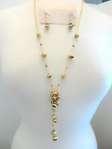 NUEVO COLLAR/PENDIENTE KIRKS FOLLY GOLD MAGIC PRISM SET 28" - Imagen 1 de 3