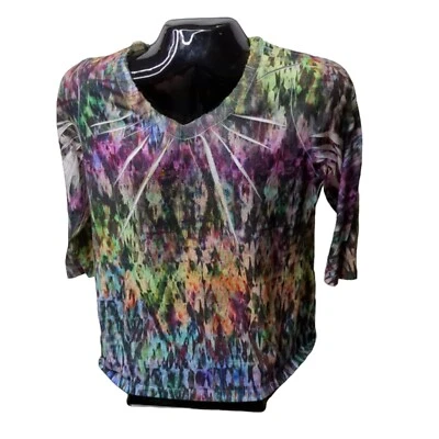 Camiseta Bling Vintage Chicos Gráfico Años 90 Estrás Talla 2 Manga 3/4 EE. UU. Foto 1 de 4