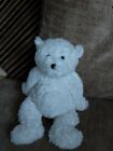 The Little White Company White Cuddly Unjointed Scruffy Style Teddybear