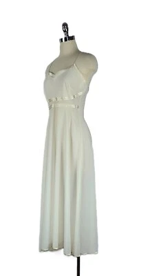 Jones New York Ivory Satin Gown & Robe Peignoir Set Women's Size S/M - Image 1 of 4