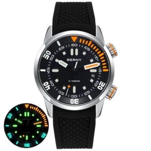 "Super Luminous 20Bar Diver Men's Mechanical Watch: Sapphire Crystal, Automatic - Bild 1 von 18