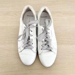 Frankie4 Jackie II Shoes Womens US 11 EU 42 UK 8.5 White Leather Lace-Up Low Top - Picture 1 of 12