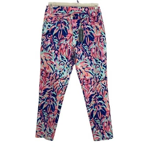 SIMPLY SOUTHERN auffällige hoch geschnittene Cropped-Hose Medium "Rainforest" mehrfarbig neu mit Etikett - Bild 1 von 16