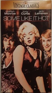 In Some Like It Hot VHS Tony Curtis & Jack Lemmon Marilyn Monroe - Picture 1 of 1