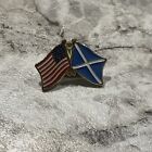 Scotland & Us Crossed Flag Lapel Pin