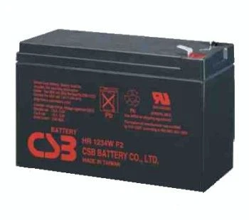 Batería CSB HR1234WF2 Batería Plomo 12V 9Ah 34W F2 AGM VRLA