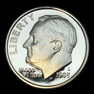 1993-S Roosevelt Dime Deep Cameo Proof 10C From ☆US Mint Proof Set☆ - Picture 1 of 2