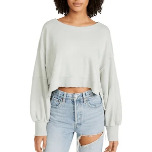 Pullover corto We The Free x Free People Camden talla mediana verde vidrio marino - Imagen 1 de 7