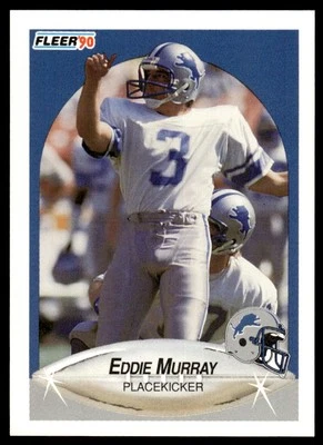 1990 Fleer #282 Eddie Murray Detroit Lions Football - Image 1 of 2
