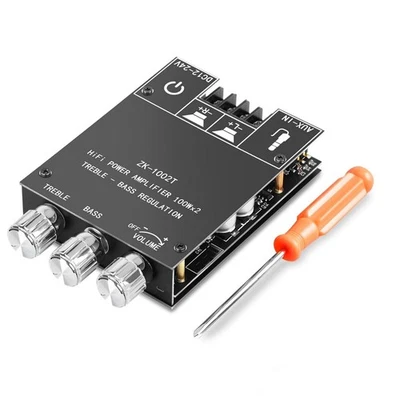 Durable ZK-1002T Bluetooth 5.0 Amplifier Board 200W Hifi Stereo Audio AMP New - Image 1 of 4