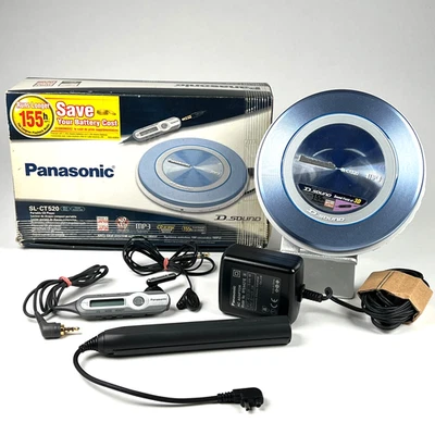 Panasonic SL-CT520 Portable MP3 CD Player OVP Blue - Tested & working - Bild 1 von 4