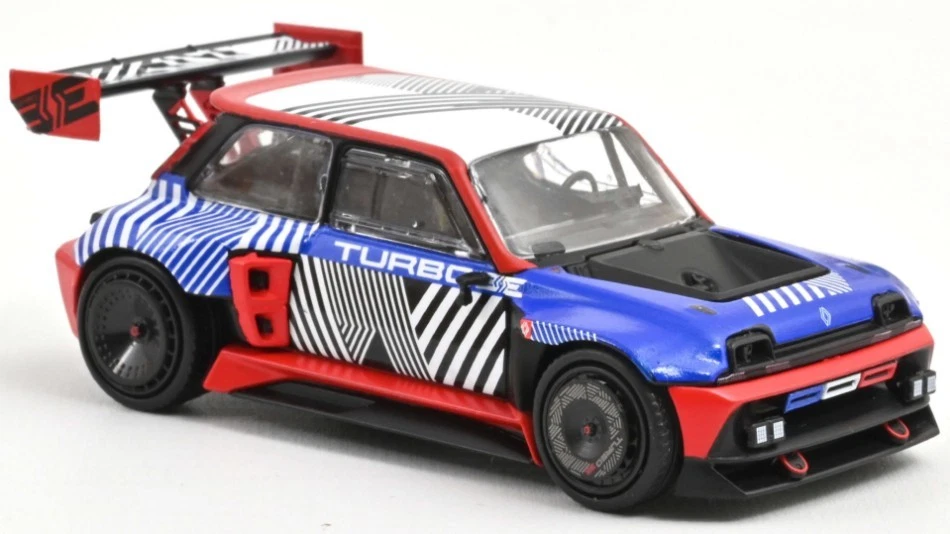 Renault Concept R5 Turbo 3e E / Tech 100% Electric 2023 Blue & Red 1:43 Model - Immagine 1 di 1