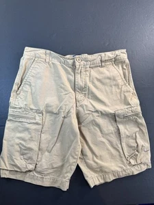 Vintage Nike Cargo Shorts Mens Medium Khaki Utility Dad Outdoor Y2K - Picture 1 of 9