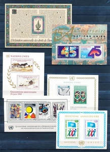 XE55566 United Nations anniversaries sheets XXL MNH - Picture 1 of 1
