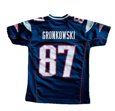 Camiseta Nike NFL New England Patriots Rob Gronkowski Super Bowl niños talla pequeña Foto 1 de 4