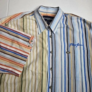 PHAT FARM NYC Men's XL Multicolor Striped Shirt -1021 - Picture 1 of 10