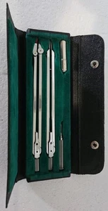 Vintage Noris Germany Engineering Drafting Tools Navigator Case US Government  - Bild 1 von 24