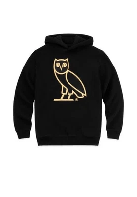 BRANDNEU Octobers Very Own Drake OVO OG bestickt Eule Hoodie-schwarz/gold-L - Bild 1 von 4