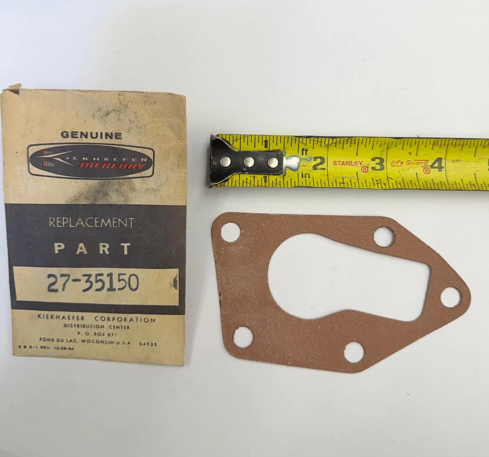 ⚙️ Mercury / Kiekhaefer 27-35150 —Exhaust Manifold Elbow Gasket Genuine OEM NOS - Image 1 of 1