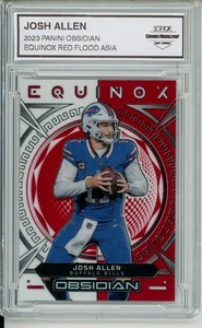 2023 PANINI OBSIDIAN #2 JOSH ALLEN EQUINOX RED FLOOD ELECTRIC ETCH ASIA - Picture 1 of 2