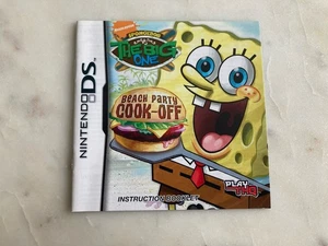 Bob Esponja vs. The Big One: Beach Party Cook-Off | Nintendo DS | Solo manual - Imagen 1 de 3