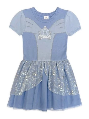 NEW Disney Princess Cinderella Sweater Dress for Girls Size 6/6X Warm Cozy - Image 1 of 4