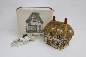 Casa de campo con techo de paja Dept 56 1985 caja original vintage - Imagen 1 de 9