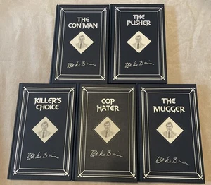 Ed McBain HB All Signed Set Of 5 Books: Con Man Pusher Mugger Killer’s Cop Hater - Imagen 1 de 7