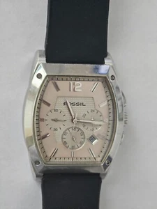 Fossil Arkitekt FS4321 Men's 40mm Black Silicone Chronograph 50m W/R Watch - Picture 1 of 5