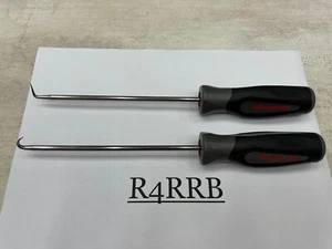 Snap-on Tools USA NEW 2pc DARK TITANIUM Soft Grip Long HD Pick Lot Set - Picture 1 of 11