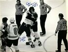 Phila Flyers Dave The Hammer Schultz / Boston Bruin Terry O' Reilly 16 x 20