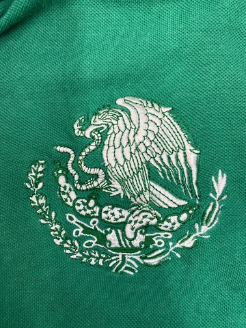 Mondetta Mexico Soccer Polo T-shirt Green Logo S Vintage Cover