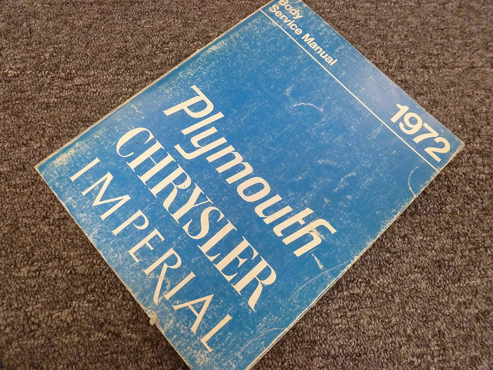 Plymouth Gran Fury 1972 Satellite Suburban Duster carrocería manual de reparación de servicio Foto 1 de 1