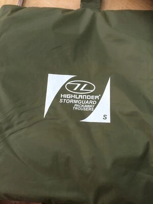 Highlander Stormaway Trousers In Olive Green Size Small - Image 1 of 2