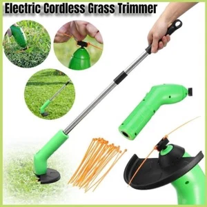 Akku Rasentrimmer Elektrischer Grasschneider Motorsense Trimmer mit Zubehör N7W7 - Bild 1 von 16