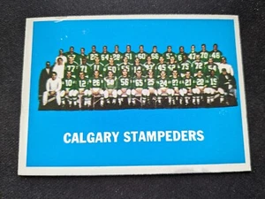 1964 Topps CFL Football Card # 20 Calgary Stampeders Team (VG) - Foto 1 di 3